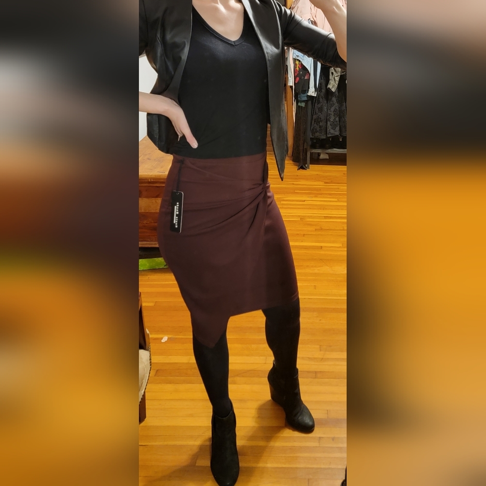 Like New Faux Wrap Pencil Skirt